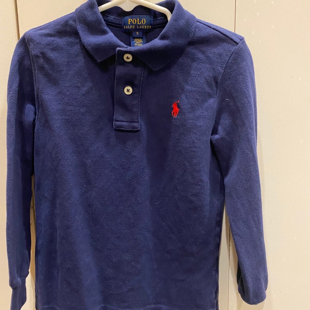 Navy boys polo shirt